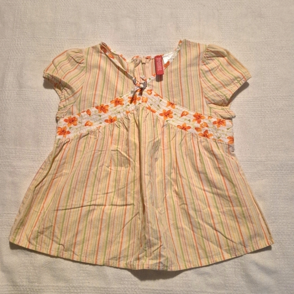 Gymboree girls size 5 Wildflower Fields short sleeve blouse VGUC 2004 line